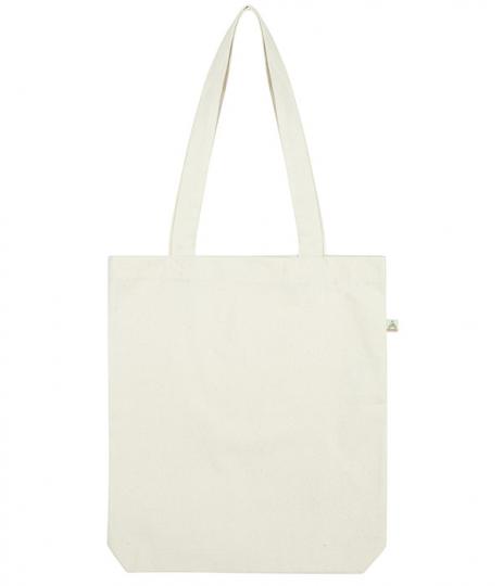 Bestel uw Recycled katoen/polyester shopper tote bag ECRU: 36x40